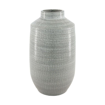 Visuel 1 du produit Vase bouteille coloris gris en terre cuite - Ø 19 cm