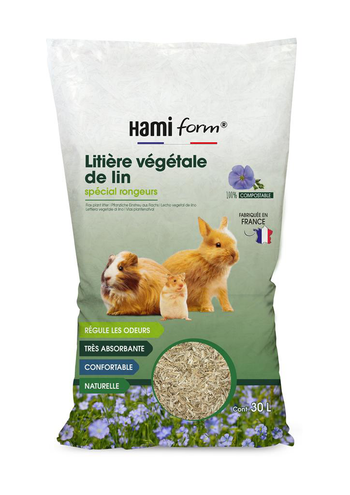 Visuel 1 du produit Litière pour lapins et rongeurs végétale lin Harmi form - 30 L