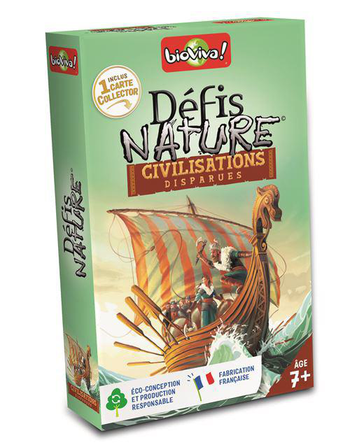 Visuel 1 du produit Jeu de cartes Défis Nature Civilisations disparues aux Éditions Bioviva