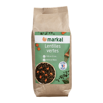 Visuel 1 du produit Lentilles verte bio Markal - 500 g