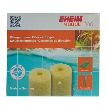 Visuel 1 du produit Mousse blanche pour filtre, lot de 2, compatible Powerline XL et Modul 4000 - EHEIM