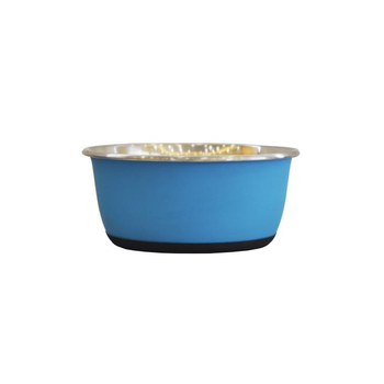 Visuel 1 du produit Gamelle pour chien et chat coloris bleu mat en inox Tyrol – 950 ml