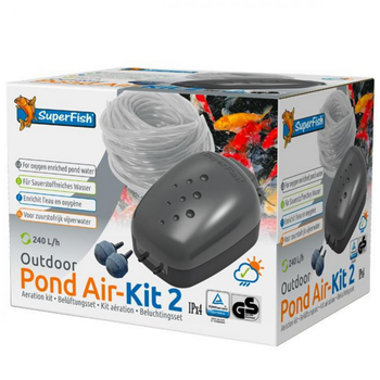 Visuel 1 du produit Kit aération bassin extérieur efficace, SUPERFISH BASSIN Pond Air-Kit 2 - 240 L/H