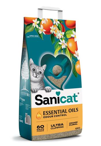 Visuel 1 du produit Litière agglomérante aux huiles essentielles Sanicat - 10 kg