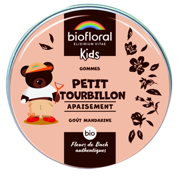 Visuel 1 du produit Gommes bio apaisement goût mandarine pour enfants Biofloral kids Petit tourbillon - 45 g