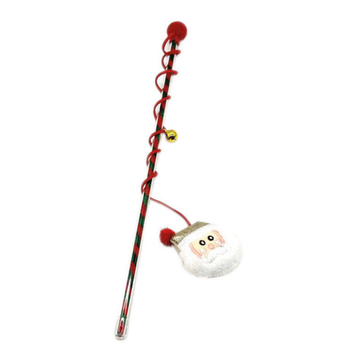 Visuel 1 du produit Jouet de Noël pour chat canne à pêche peluche Bubimex - 40 cm