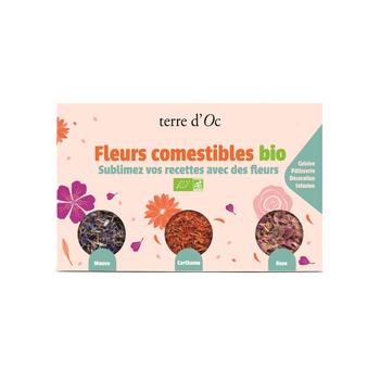 Visuel 1 du produit Coffret 3 fleurs comestibles bio Terre d’Oc