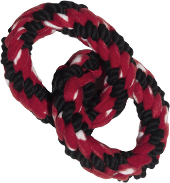 Visuel 1 du produit Jouet pour chien Signature Rope Double Ring Tug coloris multicolore Kong