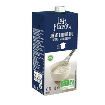 Visuel 1 du produit Crème liquide entière bio Lait Plaisirs - 1 L