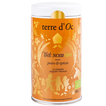 Visuel 1 du produit Thé noir poire épices bio Terre d'Oc - 100 g