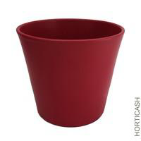 Visuel 1 du produit Cache-pot en céramique rouge mat Fresh - Ø 32 x H 27 cm