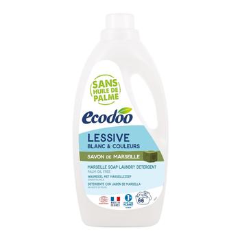 Visuel 1 du produit Lessive blanc et couleurs savon de Marseille Ecodoo - 2 L