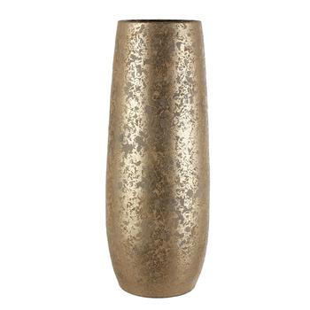 Visuel 1 du produit Vase très haut en terre cuite dorée Clemente - Ø 21,5 x H 55 cm