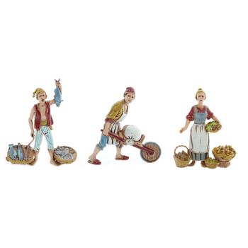 Visuel 1 du produit Sujet pour village de Noël coloris multicolore en PVC napolitain - 10 cm