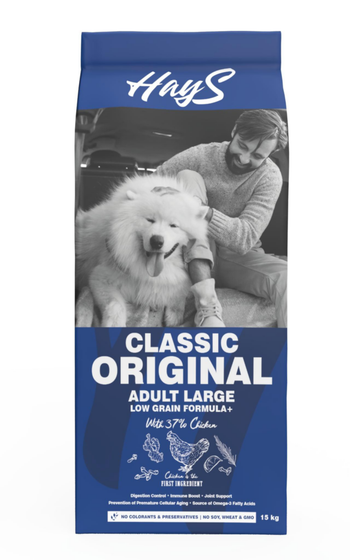 Visuel 1 du produit Croquette pour chien adulte de grande race au poulet Hays Classic - 15 kg