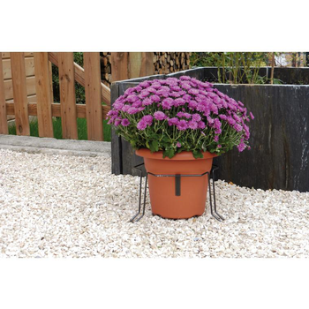 Visuel 1 du produit Stabilisateur de pot en métal gris martelé