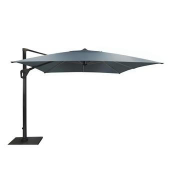 Visuel 1 du produit Parasol déporté rotating carré gris 400 x 400 cm