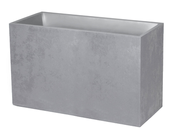 Visuel 1 du produit Muret en polypropylène coloris gris béton Eda Basalt - 99,5 x 39,5 x 60 cm