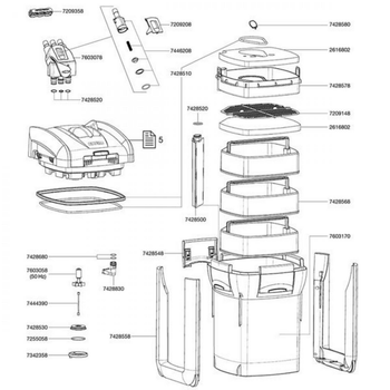 Visuel 1 du produit Cuve pour Filtre Professionel3 1200XL / 1200XLT - EHEIM PIÈCES DÉTACHÉES