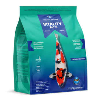 Visuel 1 du produit Nourriture complète et nutritive pour koïs de minimum 25 cm de long Aquatic Science Vitality Plus - Taille L sac de 9,5 kg