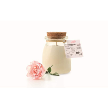 Visuel 1 du produit Bougie parfumée pot de yaourt Nao rose - 120 g