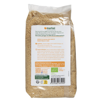 Visuel 2 du produit Couscous 1/2 complet bio Markal - 500 g