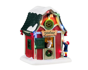 Visuel 1 du produit Scénette pour village de Noël Lemax Santa’s wonderland La maison de Dasher