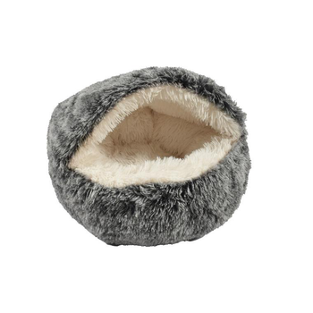 Visuel 1 du produit Couchage pour chat coloris noir Bulle Bobby Poilu Bicolor - Taille S