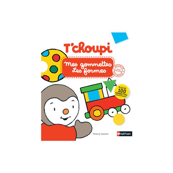 Visuel 1 du produit Le livre " T'choupi mes gommettes formes " aux Éditions Nathan
