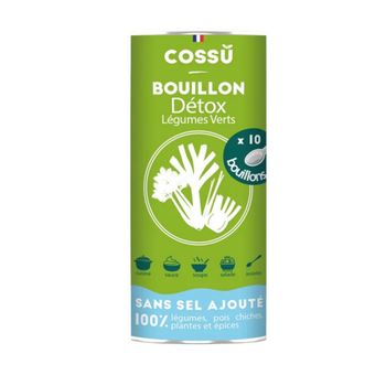 Visuel 1 du produit Bouillon déshydraté détox légumes verts bio Cossû  x 10 - 40 g