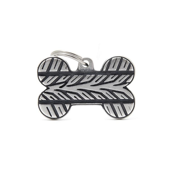 Visuel 1 du produit Médaille bronx grand os pour chien décoration pneu en métal