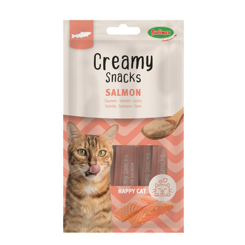 Visuel 1 du produit Friandise en crème pour chat au saumon Bubimex Creamy x 4 - 60 g