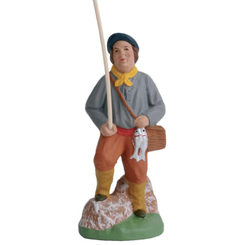 Visuel 1 du produit Personnage de crèche de Noël pêcheur des calanques Santons Escoffier - 7 cm