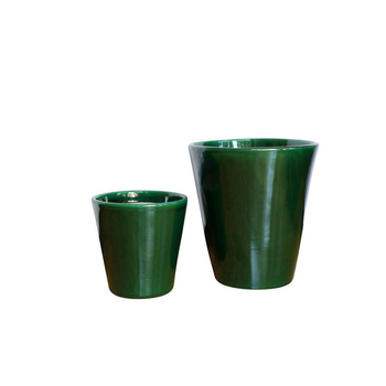 Visuel 1 du produit Pot en terre émaillée vert Jade Les Poteries d’Albi Odyssée - Ø 23 x H 21 cm