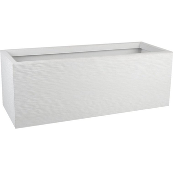 Visuel 1 du produit Jardinière Graphit' Up 57 L coloris blanc cérusé - 79,5 x 29,5 x 29,5 cm