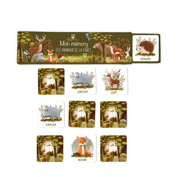 Visuel 1 du produit Mon memory animaux de la forêt multicolore Editions Cartes d’Art - 24.5 cm