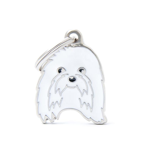 Visuel 1 du produit Médaille colors pour bichon maltais en métal