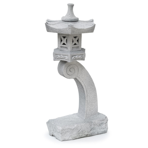 Visuel 1 du produit Lanterne en polyrésine blanche Nature Outside Living Roji - 34,5 x 47 x 96 cm