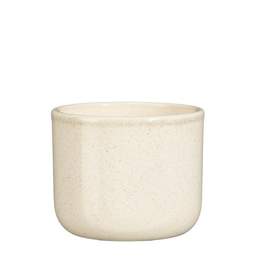 Visuel 1 du produit Pot rond coloris beige en céramique Fedor Mica Decorations - 10, 5 x Ø 12,5 cm
