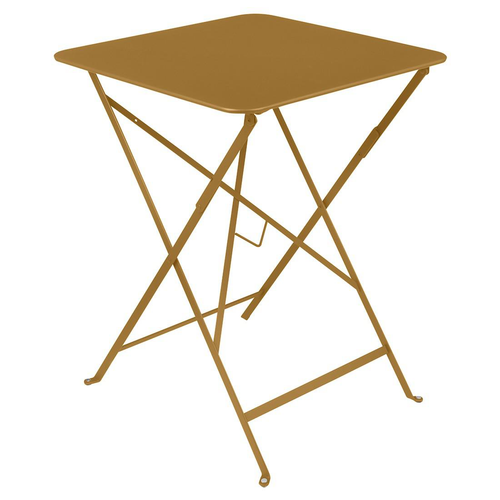 Visuel 1 du produit Table pliante Bistro coloris marron en acier Fermob - 37 x 57 x 74 cm