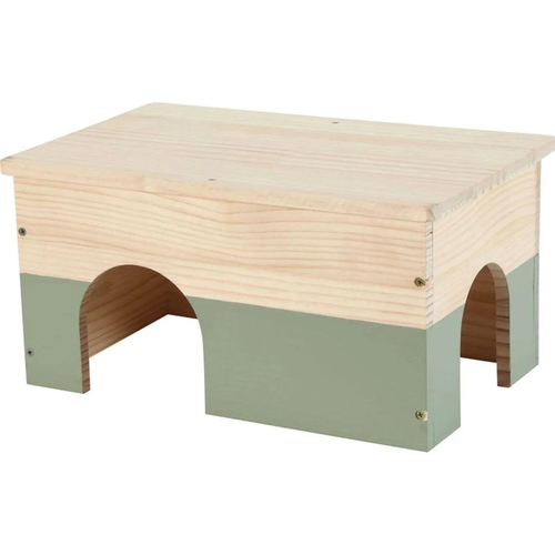 Visuel 1 du produit Maison en bois pour lapin coloris vert Zolux Neolife – Taille XL