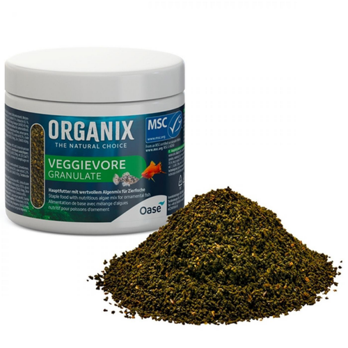 Visuel 1 du produit Granulés végétariens pour poissons OASE AQUARIUM Organix Veggievore - 175ml