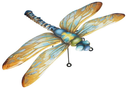 Visuel 1 du produit Libellule en métal multicolore Riviera décor A petit modèle - 26 cm