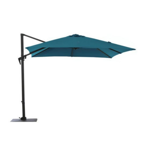 Visuel 1 du produit Parasol déporté bleu en aluminium Proloisirs Roma - 3 x 4 m