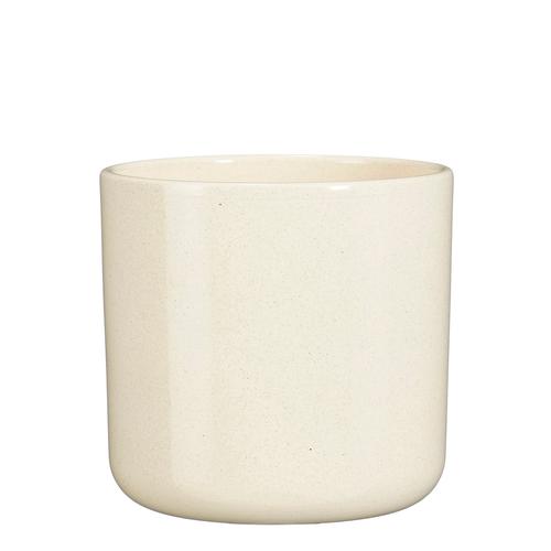 Visuel 1 du produit Pot rond coloris beige en céramique Fedor Mica Decorations - 15 x Ø 17 cm