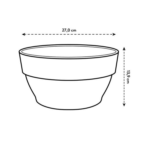 Visuel 5 du produit Coupe coloris living ciment Elho Vibia Campana - Ø 27 x H 14 cm
