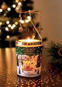 Visuel 1 du produit Coffret bougie parfumée avec carrousel croquant aux amandes Collines de Provence - 360 g
