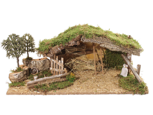 Visuel 1 du produit Creche Vide avec Enclos et Arbres 54x25x21xcm Bois Multicolore