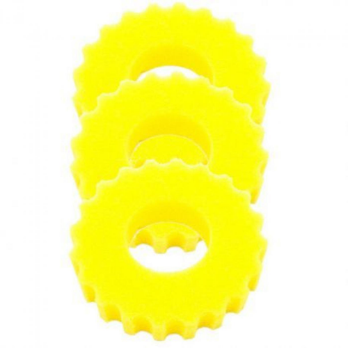 Visuel 1 du produit Mousses de filtration jaunes pour bassin SUNSUN BASSIN - modèle CPF 1500 - pack de 3