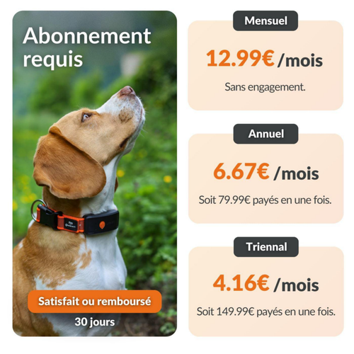 Visuel 6 du produit Collier GPS pour chien coloris orange Weenect XT